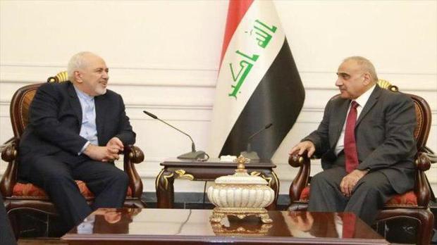 ظریف با نخست وزیر عراق دیدار کرد 
