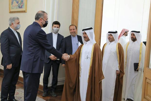 دیدار هیئت وزارت خارجه قطر با امیرعبداللهیان وزیر خارجه کشورمان در تهران