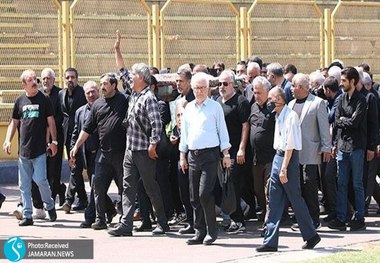 تصاویر| تشییع پیکر داریوش مصطفوی رئیس اسبق فدراسیون فوتبال
