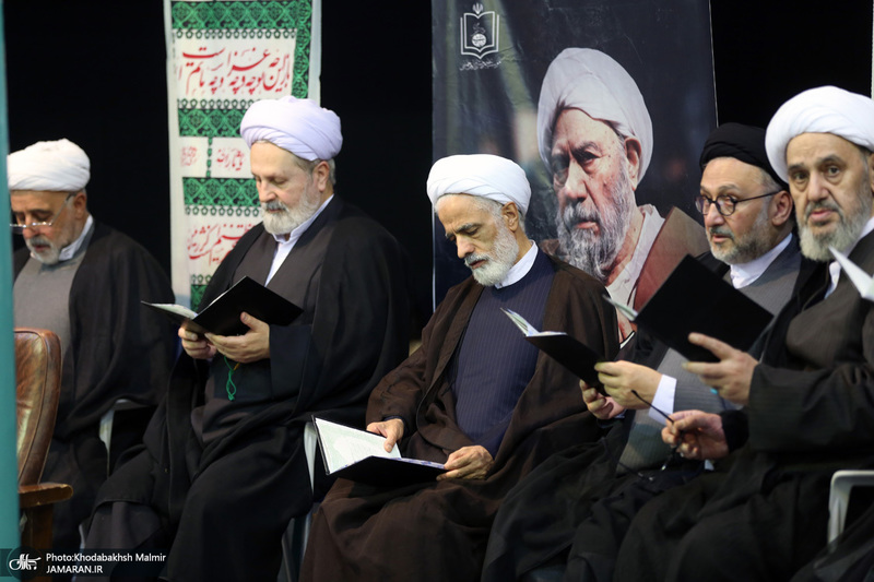 مراسم چهلمین روز مرحوم آیت الله صانعی در حسینیه جماران