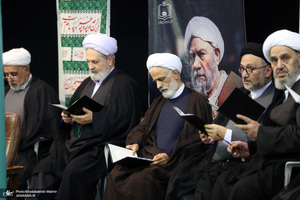 مراسم چهلمین روز مرحوم آیت الله صانعی در حسینیه جماران