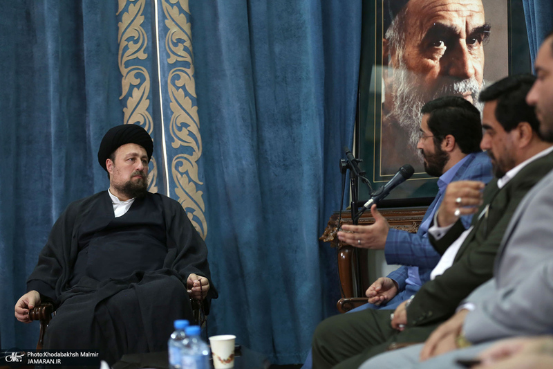 دیدار مدیر عامل و مدیران و معاونین بهشت زهرا (س) با سید حسن خمینی