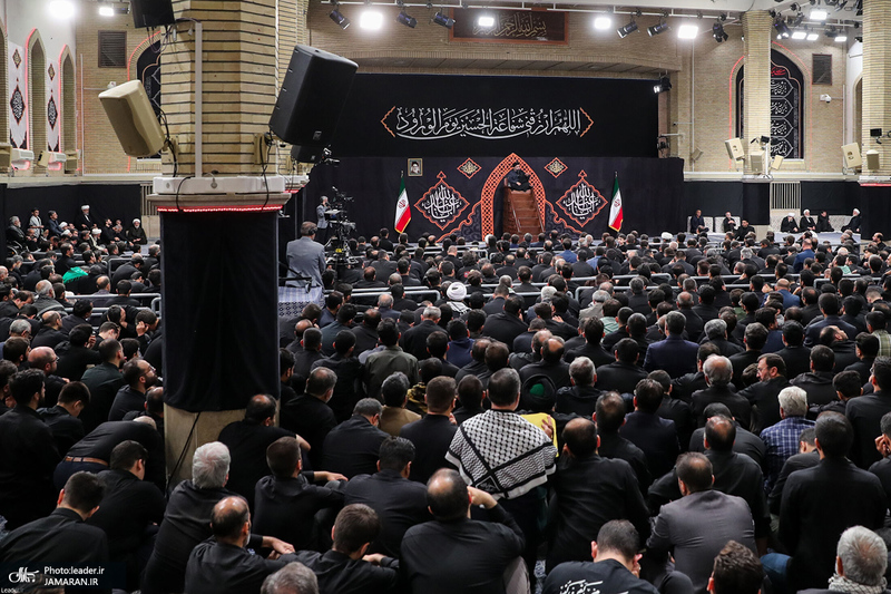 مراسم عزاداری شب تاسوعای حسینی در حسینیه امام خمینی