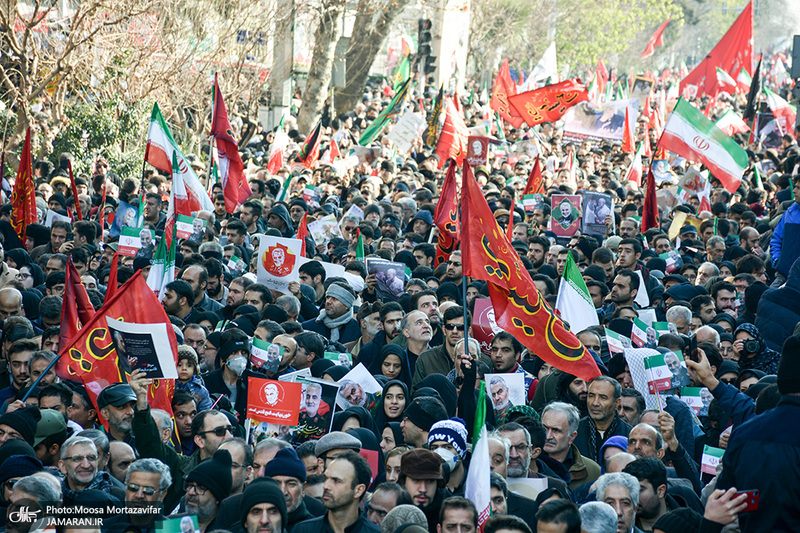 حضور میلیون ها تهرانی در تشییع پیکر مطهر سردار قاسم سلیمانی - 7