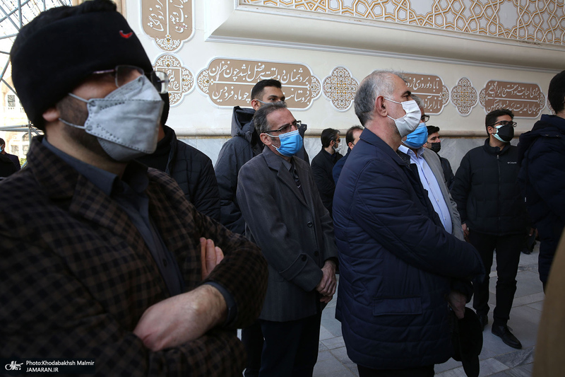 مراسم تشییع و خاکسپاری سید احمد میریان در حرم مطهر امام خمینی