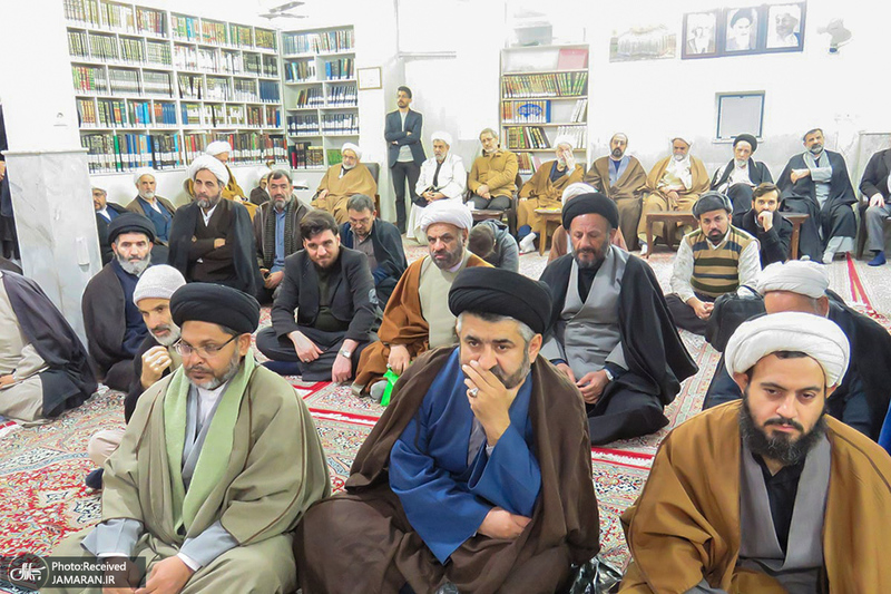 مراسم عزاداری شهادت حضرت فاطمه زهرا (س) در دفتر آیت الله العظمی صانعی  (ره)