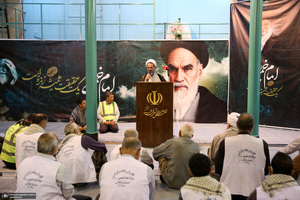 مراسم عزاداری کاروان پیاده زائران امام خمینی (س) استان گیلان در حسینیه جماران