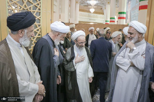 مراسم بزرگداشت آیت‌الله العظمی فیاض در حرم مطهر حضرت معصومه (س)