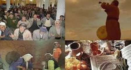 طنین نوای مرحبا یا شهر الرمضان در مساجد کردستان  آداب و رسوم ماه رمضان در استان