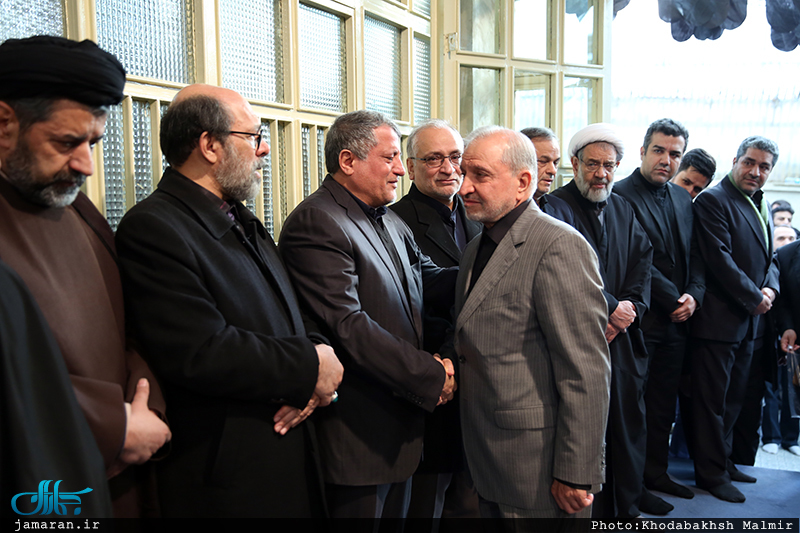 مراسم وداع با پیکر آیت الله هاشمی رفسنجانی در حسینیه جماران