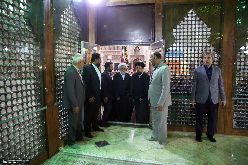 مراسم تجدید میثاق رئیس و کارکنان قوه قضاییه با آرمان های امام؛