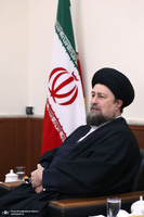 دیدار دکتر ظریف  معاون راهبردی رئیس جمهور و جمعی از مدیران با سید حسن خمینی