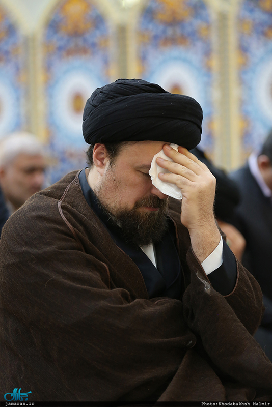 مراسم عزاداري شب وفات حضرت زينب(س) در حرم امام راحل