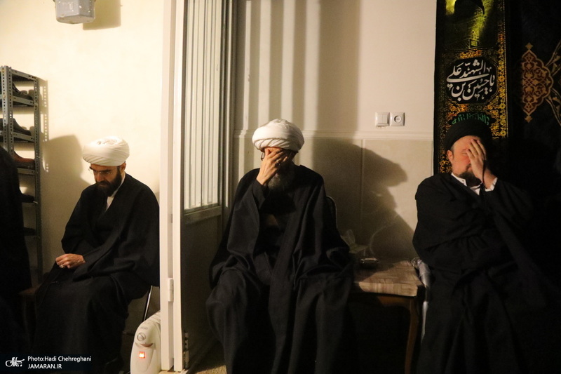 عزاداری شهادت حضرت فاطمه (س) در بیت آیت الله دوستی زنجانی‎