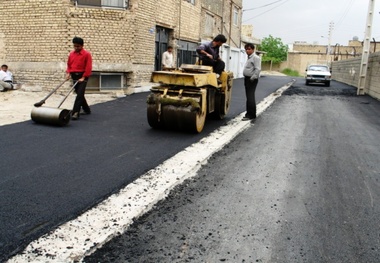 38 هزار متر مربع از معابر شهر ارکواز آسفالت شد