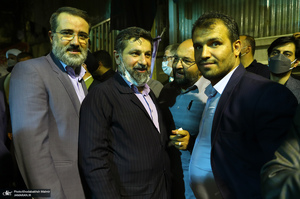 مراسم وداع با پیکر حجت الاسلام و المسلمین سید محمود دعایی در حسینیه جماران -3