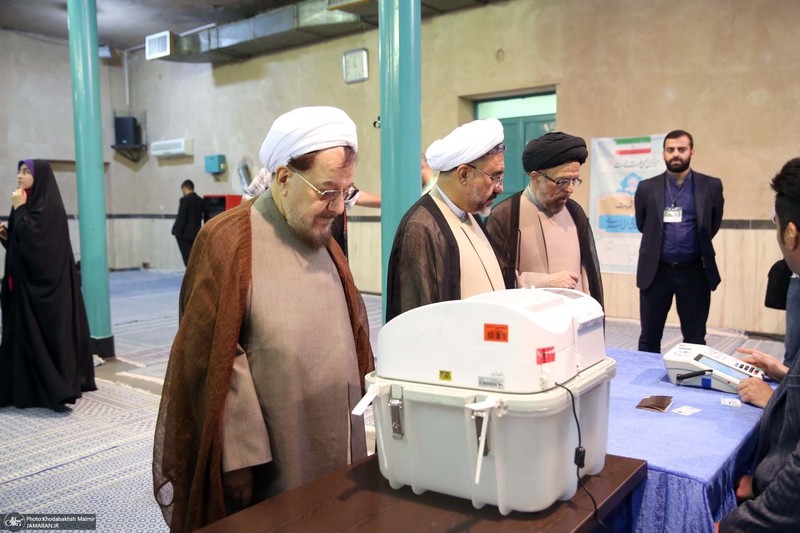 حضور سید حسن خمینی در دور دوم انتخابات مجلس شورای اسلامی