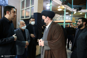 مراسم عزاداری صبح عاشورا در حسینیه جماران