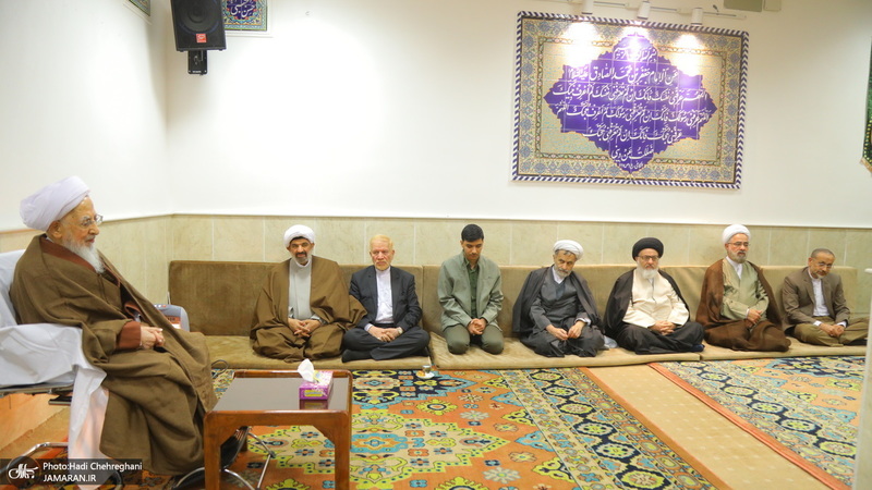 عمامه گذاری طلاب توسط مراجع عظام تقلید در روز میلاد امام علی (ع)‎