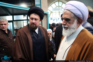 مراسم وداع با پیکر آیت الله هاشمی رفسنجانی(ره) در حسینیه جماران-11