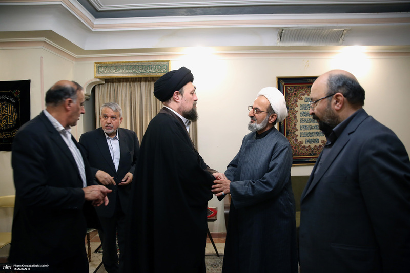 حضور سید حسن خمینی در منزل مرحوم زهرا شجاعی