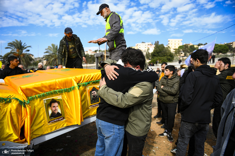 اختصاصی جماران؛ تشییع 40 شهید شهرک مجدل سلم در جنوب لبنان