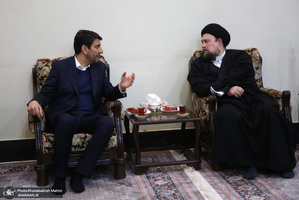 دیدار وزیر ارتباطات و معاونین با سید حسن خمینی