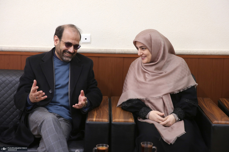 دیدار دکتر ظریف  معاون راهبردی رئیس جمهور و جمعی از مدیران با سید حسن خمینی