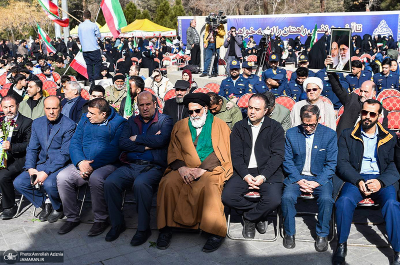 گلباران محل جلوس امام خمینی (س) در بهشت زهرا (س)