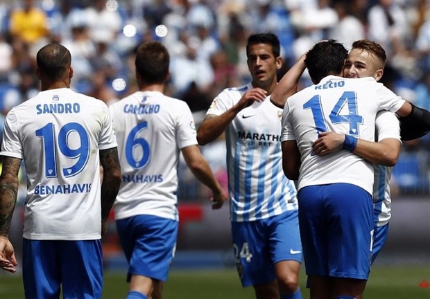 
پیروزی خانگی مالاگا در هفته سی و ششم لالیگای اسپانیا