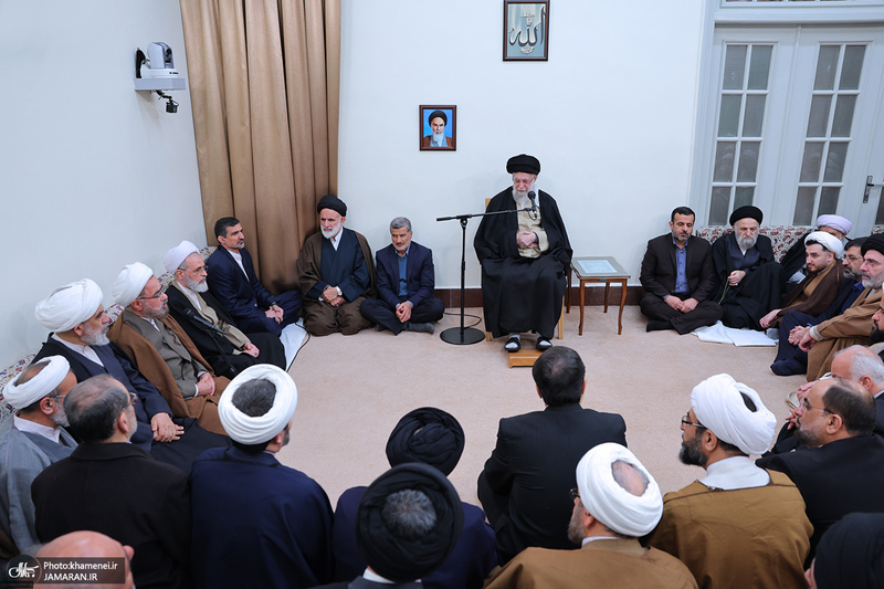 دیدار دست‌اندرکاران برگزاری همایش بین‌المللی تفسیر تسنیم با رهبر معظم انقلاب