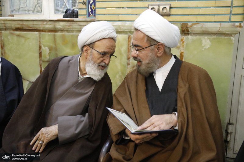 مراسم بزرگداشت همسر آیت الله العظمی وحید خراسانی در قم‎