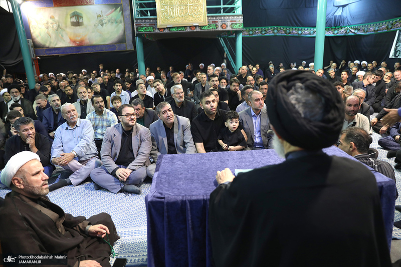 مراسم بزرگداشت همسر آیت الله موسوی بجنوردی (ره) در حسینیه شماره یک جماران-3