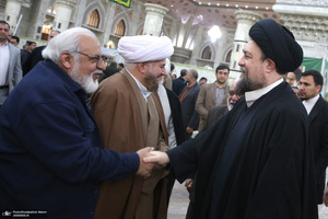 دیدار رئیس و اعضای کمیته امداد با سید حسن خمینی