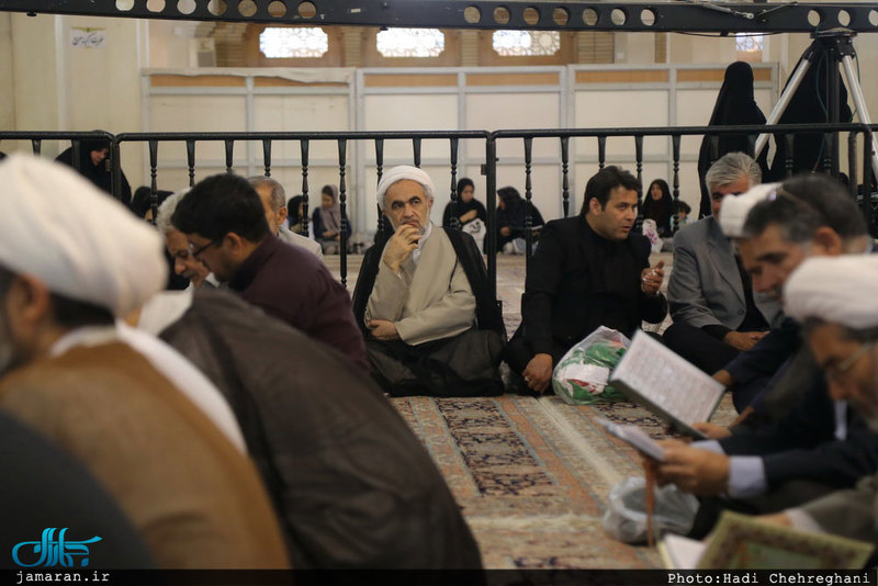 مراسم بزرگداشت حجت الاسلام و المسلمین دکتر احمدی در شبستان امام خمینی حرم حضرت معصومه