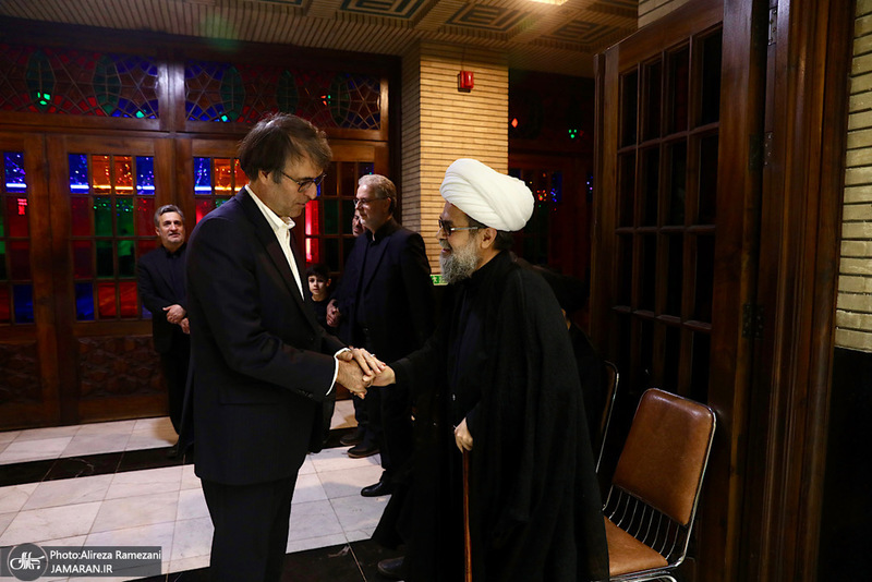 مراسم ختم همسر آيت الله راستی کاشانی