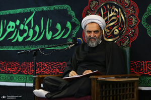 مراسم عزاداری شب شهادت حضرت فاطمه (س) در دارالزهرا (س)