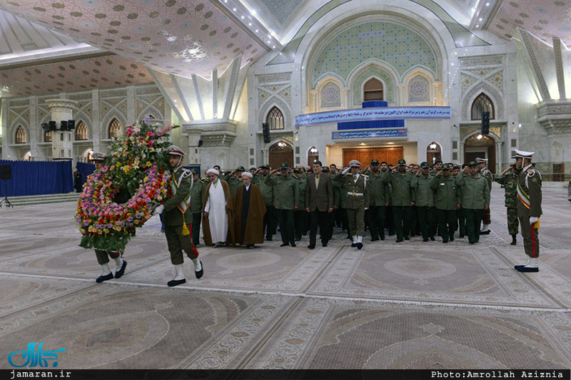 تجدید میثاق فرماندهان و کارکنان حفاظت هواپیمایی سپاه پاسداران با آرمان های حضرت امام(س)