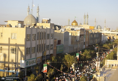  تجمع مردمی در حمایت از کودکان و زنان غزه در قم