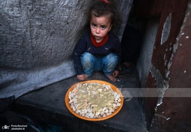  افطاری آوارگان فلسطینی در نوار غزه در ماه مبارک رمضان + عکس