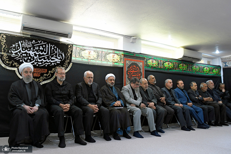 دومین روز مراسم عزاداری حضرت اباعبدالله الحسین (ع) در دفتر حسن روحانی