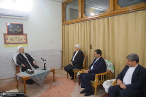 دومین روز سفر محمدرضا عارف به قم