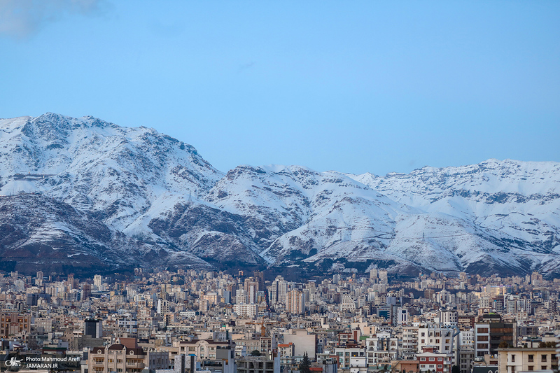 غروب خاص و زیبای تهران