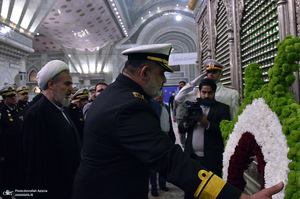 تجدید میثاق فرمانده و پرسنل نیروی دریایی ارتش جمهوری اسلامی ایران با آرمان‌های امام خمینی(س)