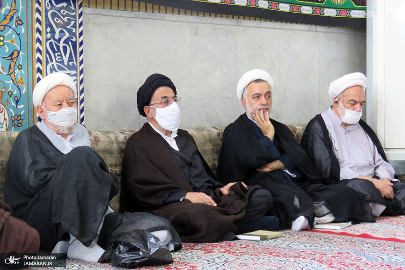 عزاداری تاسوعای حسینی (س) در دفتر آیت الله العظمی صانعی (ره)