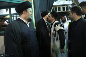 مراسم بزرگداشت همسر آیت الله موسوی بجنوردی (ره) در حسینیه شماره یک جماران-2