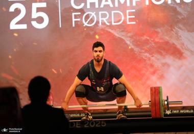 سومی وزنه بردار ایران در گروه B  رقابت های جهانی 2025