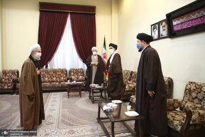 تجدید میثاق رئیس قوه قضاییه و مسئولان قضایی با آرمان‌های امام خمینی(س)