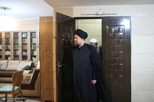 حضور سید حسن خمینی در منزل حجت الاسلام و المسلمین شهید خطیب