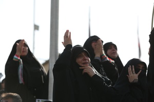 مراسم وداع رهبر شهید در مصلی امام خمینی